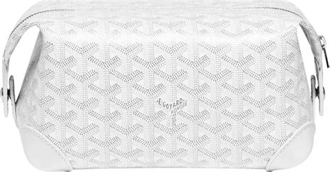 white goyard toiletry bag